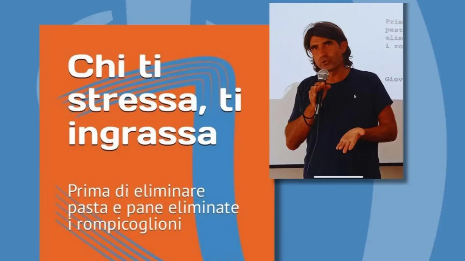 Venafro: “Chi ti stressa ti ingrassa”. Sabato 28 ottobre presso la Farmacia Santa Daria incontro culturale con il biologo nutrizionista Giovanni Occhionero.